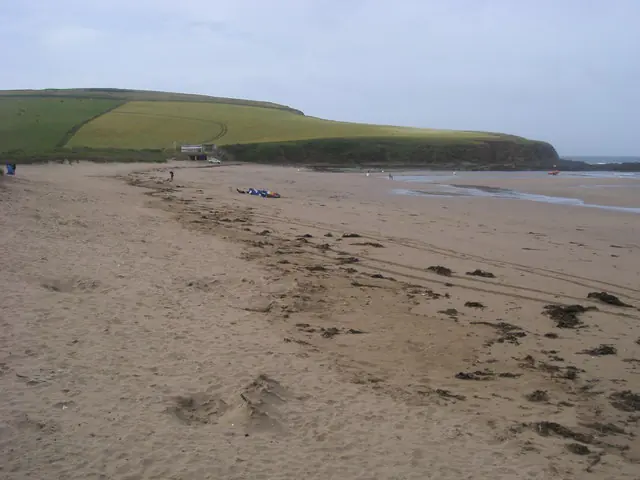 Bantham Beach Looking down Bantham Beach