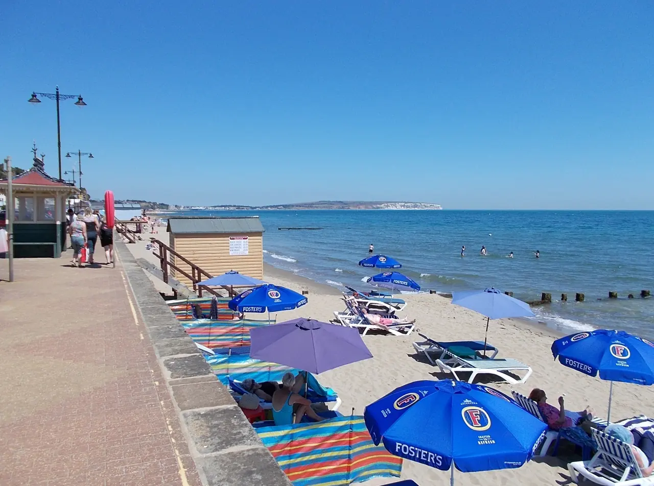 Beach at Shanklin, Isle of Wight, UK