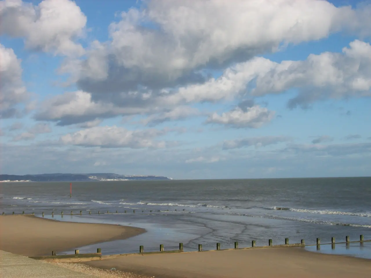 Dymchurch Beach, looking East