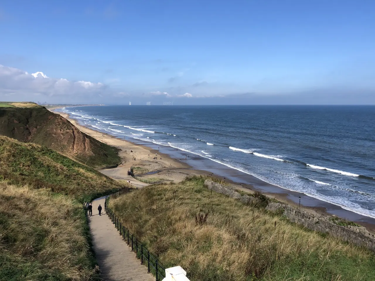 Footpath to the beach at Saltburn