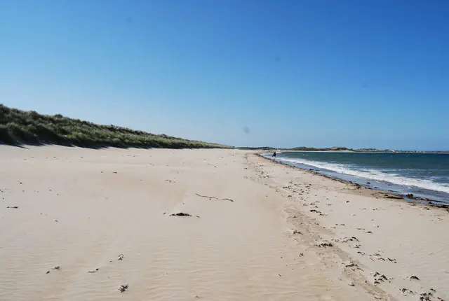 The sweep of Beadnell Bay