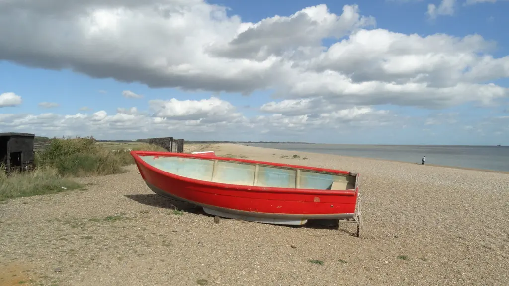 The beach at Dunwich, Suffolk
