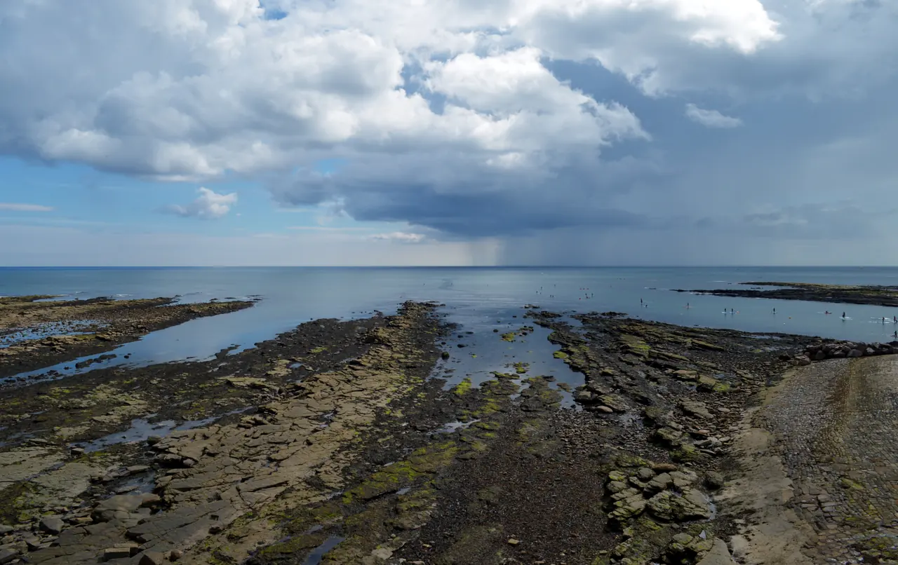 Cullercoats Bay at low tide