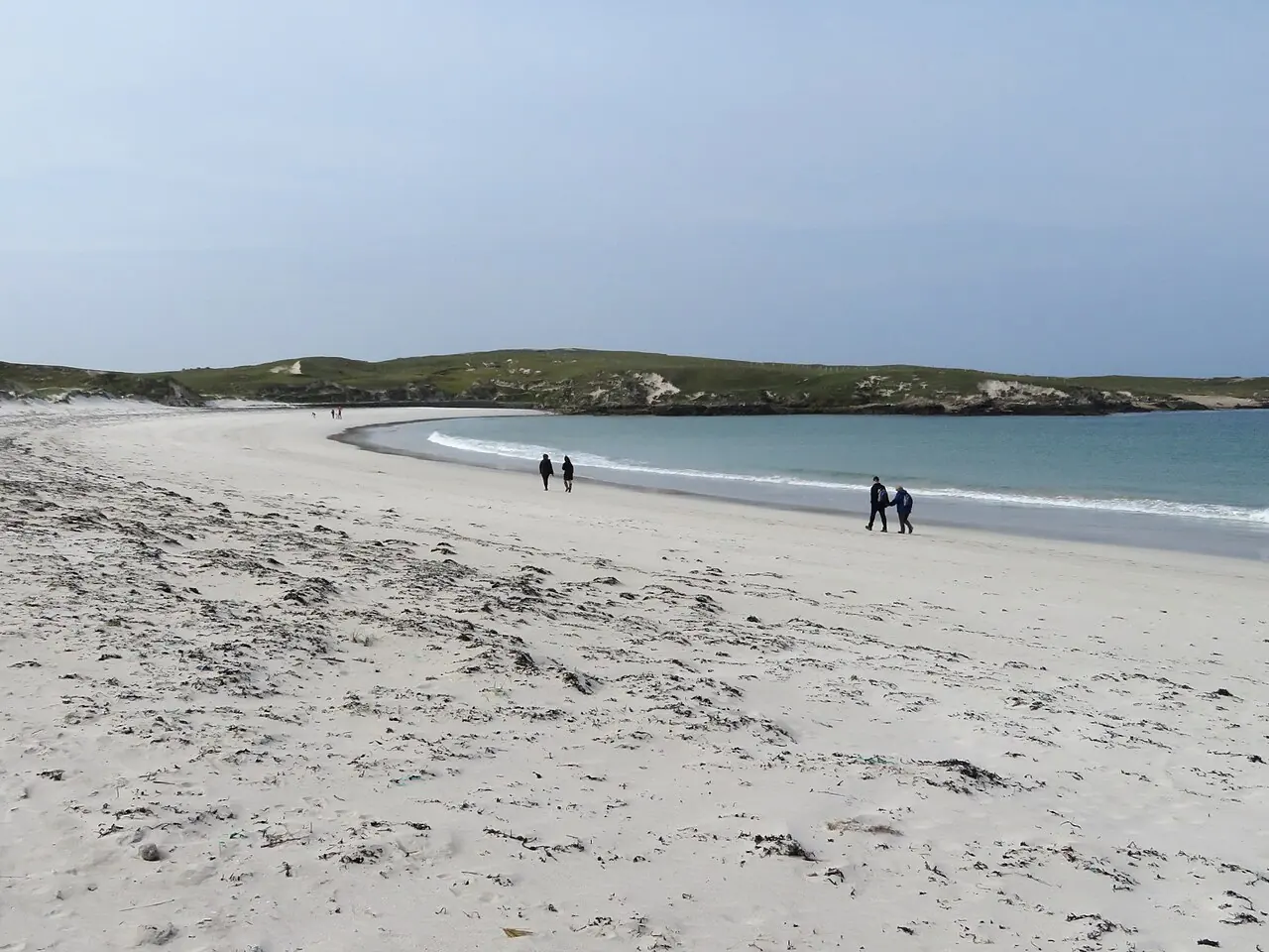 The pale crescent of Dog’s Bay beach on the Roundstone peninsula.