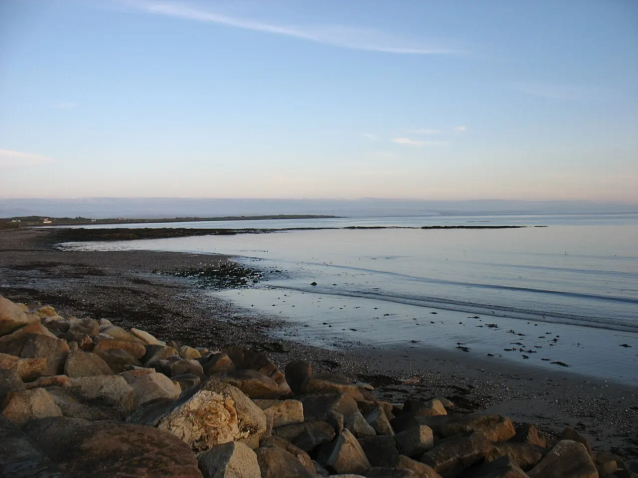 Brewery Beach shoreline in Arbory and Rushen