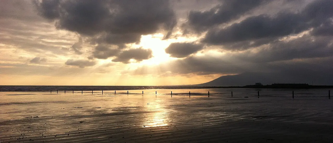 Sunlight on Tyrella Beach