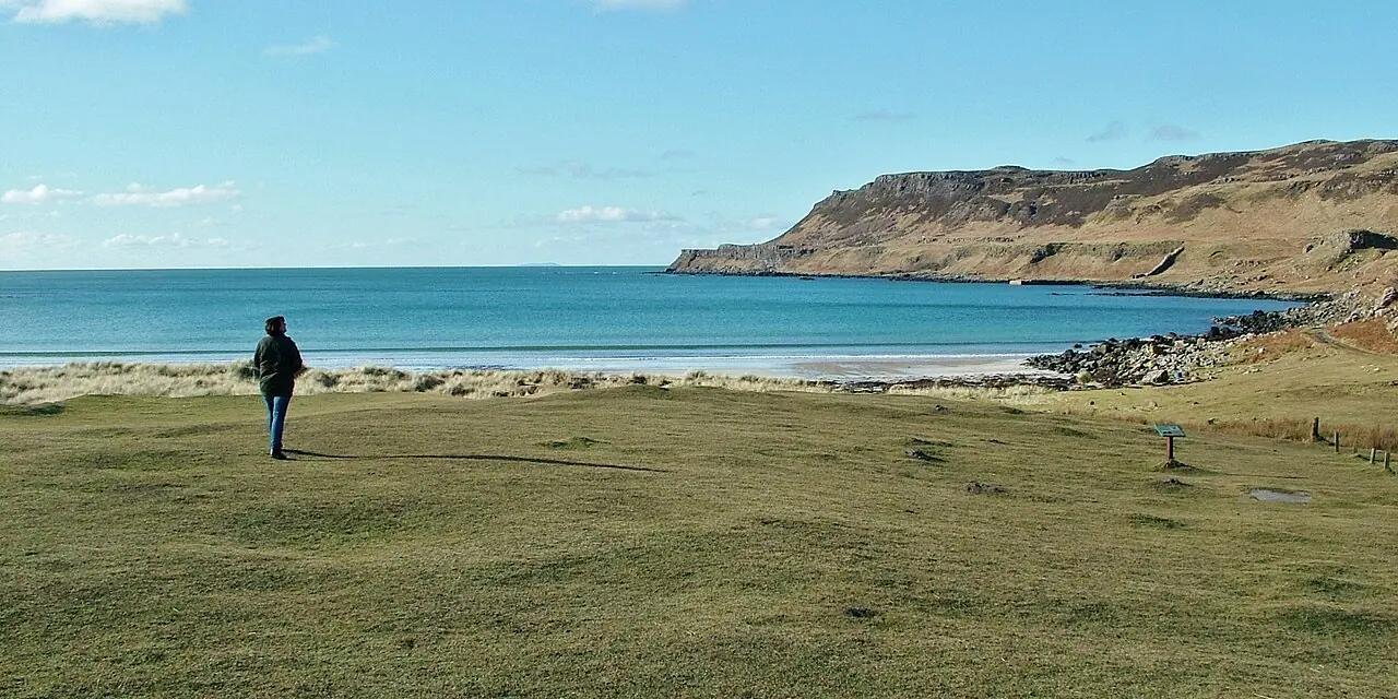 The shore at Calgary Bay, Isle of Mull, Argyll and Bute.