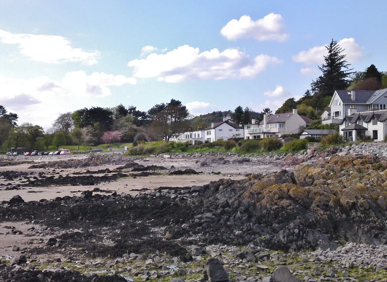 The shore at Rockcliffe Beach, Rockcliffe, Dumfries and Galloway.