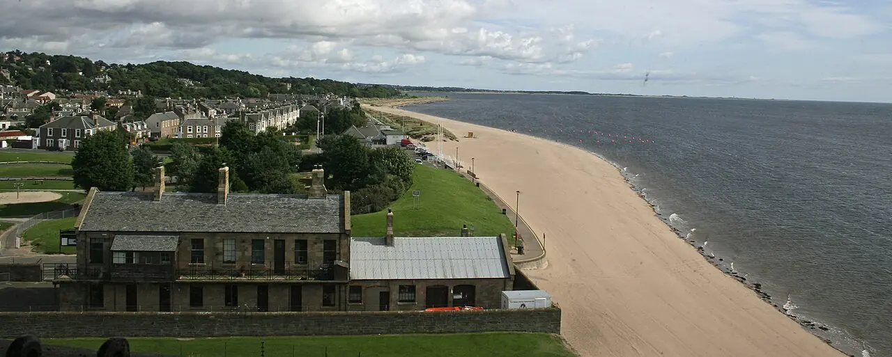The shore at Broughty Ferry Beach, Broughty Ferry, Dundee City.